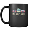 Photography Eat, sleep, shoot! 11oz Black Mug-Drinkware-Teelime | shirts-hoodies-mugs