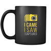 Photography I came I saw I captured 11oz Black Mug-Drinkware-Teelime | shirts-hoodies-mugs