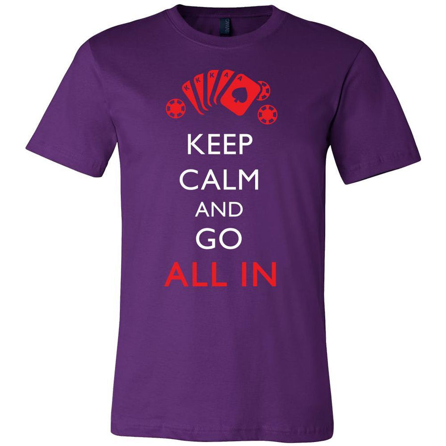 Poker Shirt - Keep Calm - All In - Card Game Love Gift-T-shirt-Teelime | shirts-hoodies-mugs