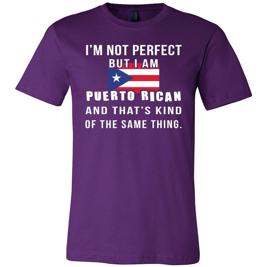 Puerto Rico Shirt - I'm not perfect, but I'm Puerto Rican - Proud National Heritage Gift-T-shirt-Teelime | shirts-hoodies-mugs