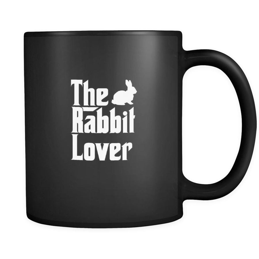 Rabbit The Rabbit Lover 11oz Black Mug-Drinkware-Teelime | shirts-hoodies-mugs
