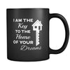 Real Estate I Am The Key 11oz Black Mug-Drinkware-Teelime | shirts-hoodies-mugs