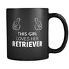 Retriever This Girl Loves Her Retriever 11oz Black Mug-Drinkware-Teelime | shirts-hoodies-mugs