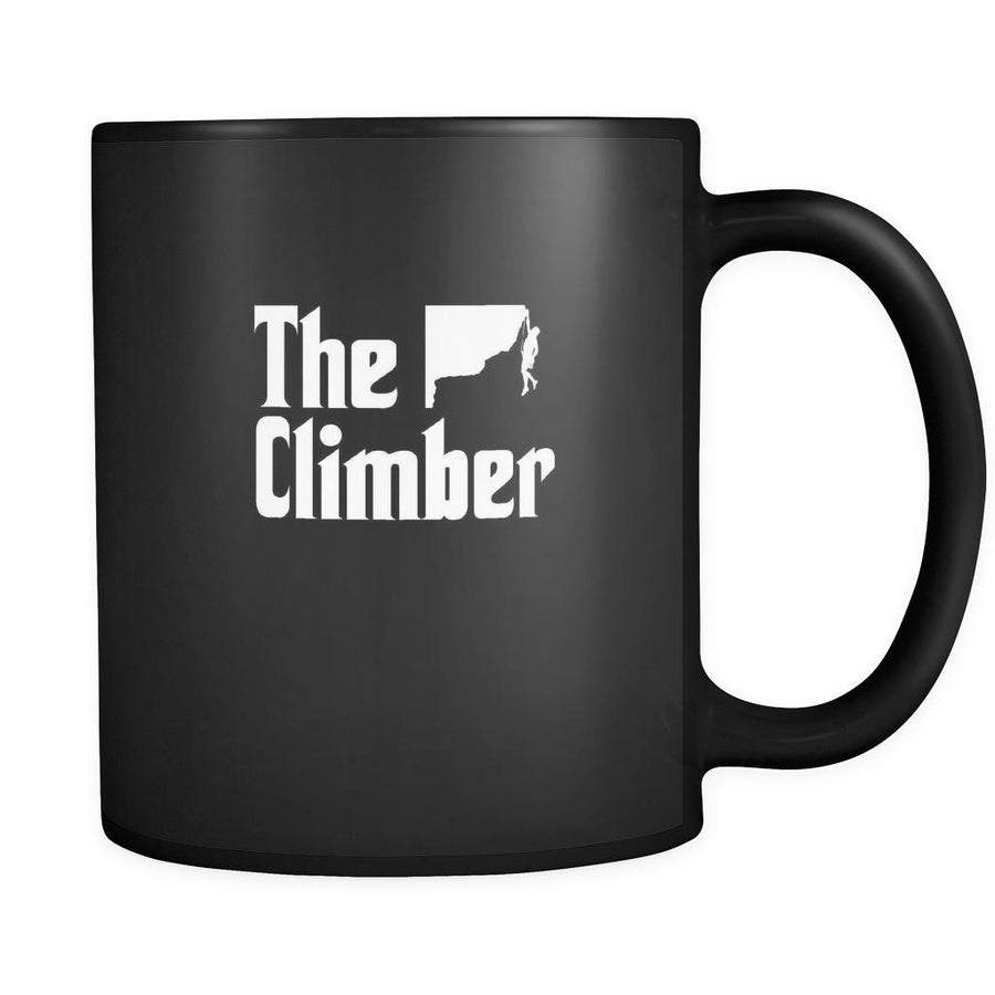 Rock climbing The climber 11oz Black Mug-Drinkware-Teelime | shirts-hoodies-mugs
