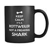 Rottweiler It's A Rottweiler Not A Shark 11oz Black Mug-Drinkware-Teelime | shirts-hoodies-mugs