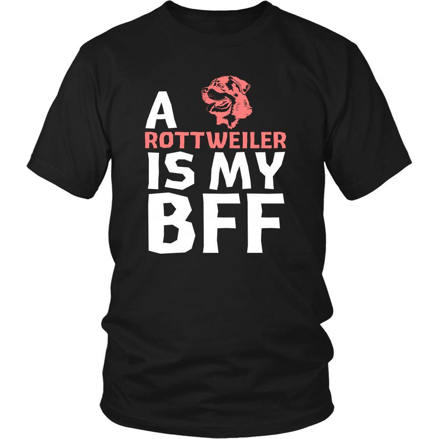 Rottweiler Shirt - a Rottweiler is my bff- Dog Lover Gift-T-shirt-Teelime | shirts-hoodies-mugs