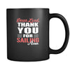 Sailing Dear Lord, thank you for Sailing Amen. 11oz Black Mug-Drinkware-Teelime | shirts-hoodies-mugs