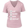 Sailing - Eat Sleep Sail Repeat - Sailer Hobby Shirt-T-shirt-Teelime | shirts-hoodies-mugs