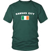 Saint Patrick's Day - "Kansas City Parade Irish Flag" - custom made cool t-shirts.-T-shirt-Teelime | shirts-hoodies-mugs