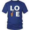Saxophone - LOVE Saxophone - Music Instrument Shirt-T-shirt-Teelime | shirts-hoodies-mugs