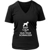 Schnauzer Shirt - Keep Calm and Hug Your Schnauzer- Dog Lover Gift-T-shirt-Teelime | shirts-hoodies-mugs