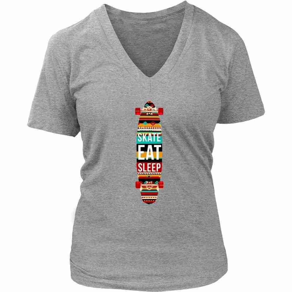 Skaters T Shirt - Eat Sleep Skate Repeat-T-shirt-Teelime | shirts-hoodies-mugs