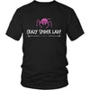 Spider Shirt - Crazy Spider Lady - Animal Lover Gift-T-shirt-Teelime | shirts-hoodies-mugs