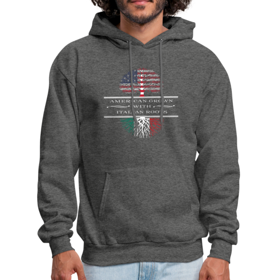 American Grown With Italian Roots Unisex Hoodie-Men's Hoodie | Hanes P170-Teelime | shirts-hoodies-mugs