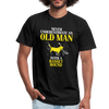 Never Underestimate an Old Man With a Basset Hound Unisex Canvas T-Shirt-Unisex Jersey T-Shirt | Bella + Canvas 3001-Teelime | shirts-hoodies-mugs