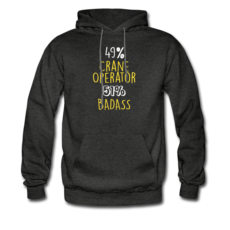 49% Crane Operator 51% Badass Unisex Hoodie-Men's Hoodie | Hanes P170-Teelime | shirts-hoodies-mugs
