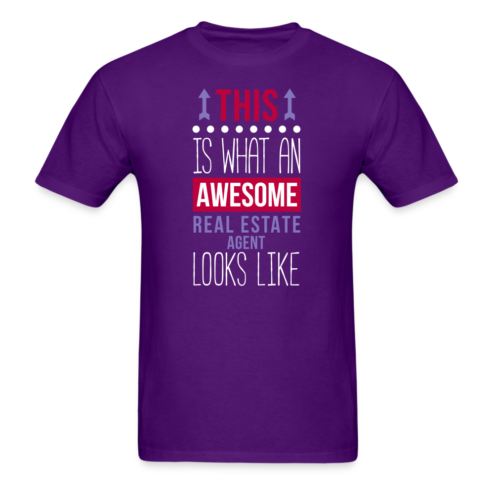 This is what an awesome Real Estate Agent looks like Unisex Classic T-Shirt-Unisex Classic T-Shirt | Fruit of the Loom 3930-Teelime | shirts-hoodies-mugs