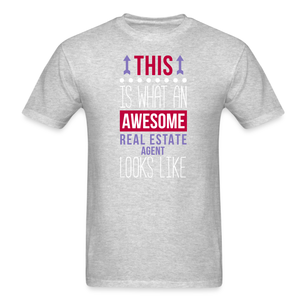 This is what an awesome Real Estate Agent looks like Unisex Classic T-Shirt-Unisex Classic T-Shirt | Fruit of the Loom 3930-Teelime | shirts-hoodies-mugs