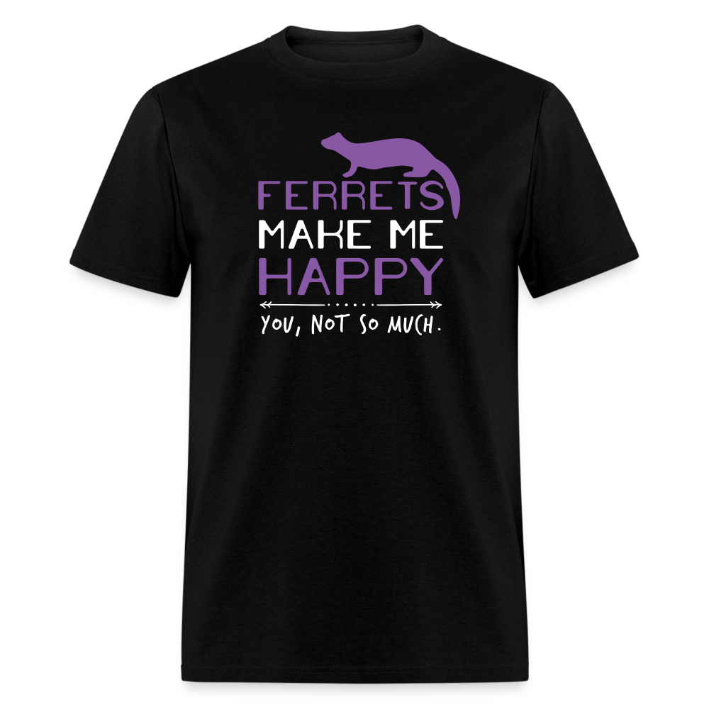 Ferrets Make Me Happy Unisex Classic T-Shirt-Unisex Classic T-Shirt | Fruit of the Loom 3930-Teelime | shirts-hoodies-mugs