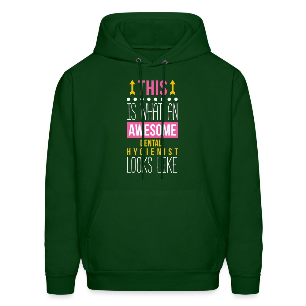 This is what an awesome Dental Hygienist looks like Men's Hoodie-Men's Hoodie | Hanes P170-Teelime | shirts-hoodies-mugs