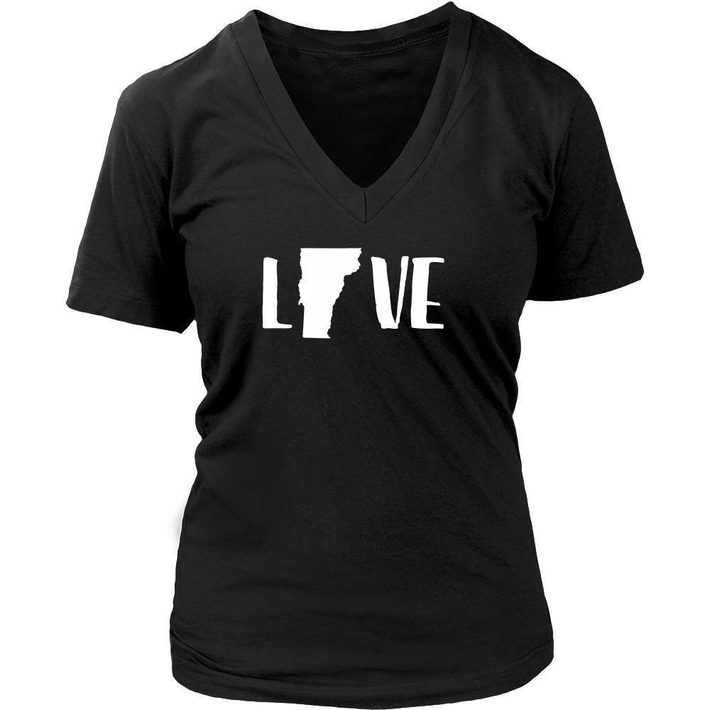 State T Shirt - Vermont Love-T-shirt-Teelime | shirts-hoodies-mugs