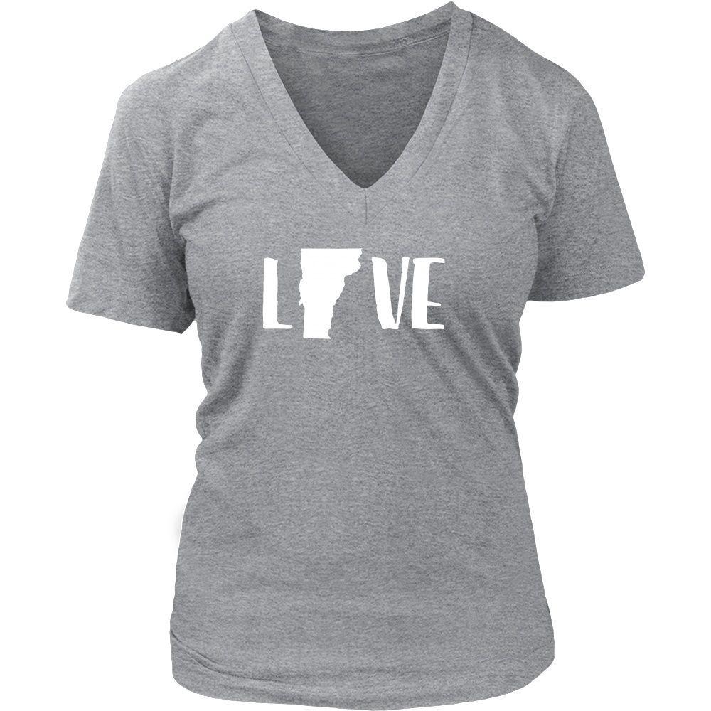 State T Shirt - Vermont Love-T-shirt-Teelime | shirts-hoodies-mugs