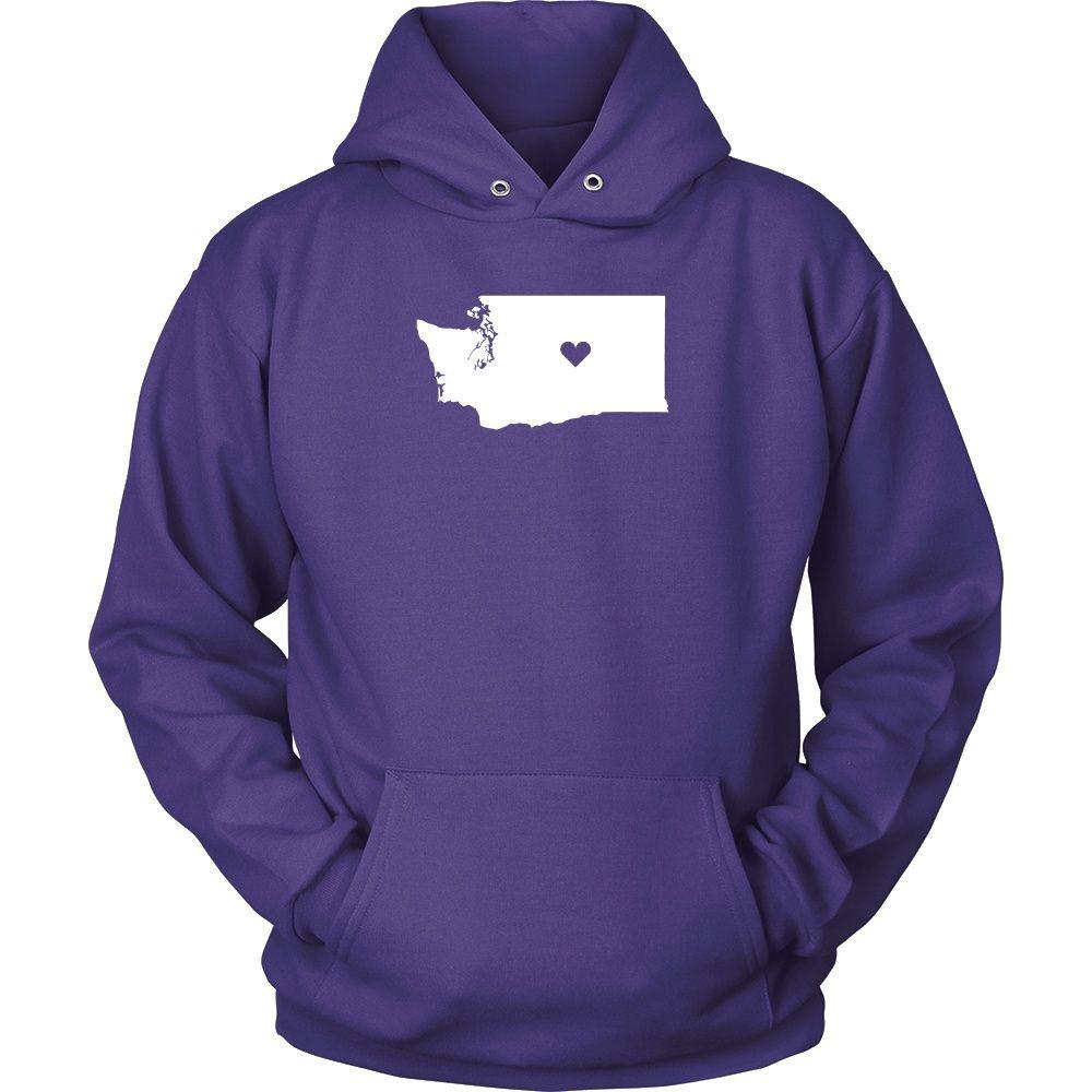 State T Shirt - Washington Love-T-shirt-Teelime | shirts-hoodies-mugs