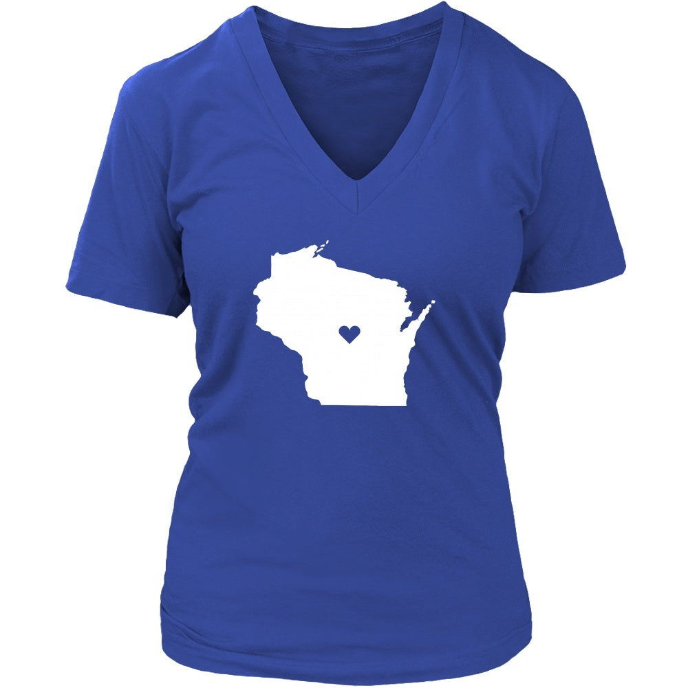 T Shirt - Wisconsin Love State-T-shirt-Teelime | shirts-hoodies-mugs