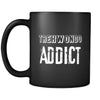 Taekwondo Taekwondo Addict 11oz Black Mug-Drinkware-Teelime | shirts-hoodies-mugs