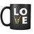Trombone mug - LOVE Trombone  - 11oz Black Mug