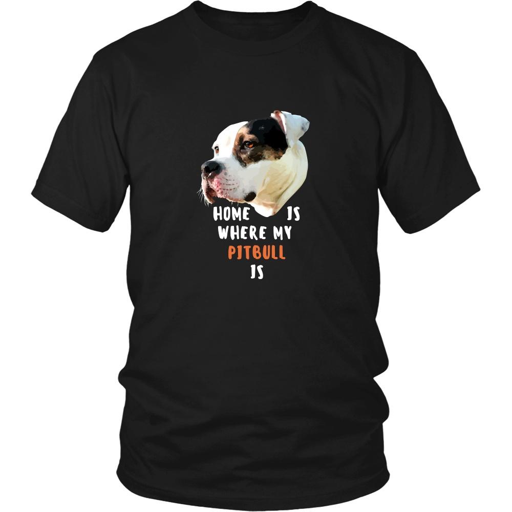 Vet T Shirt - Home is where my Pitbull is Dogs Ver .2-T-shirt-Teelime | shirts-hoodies-mugs