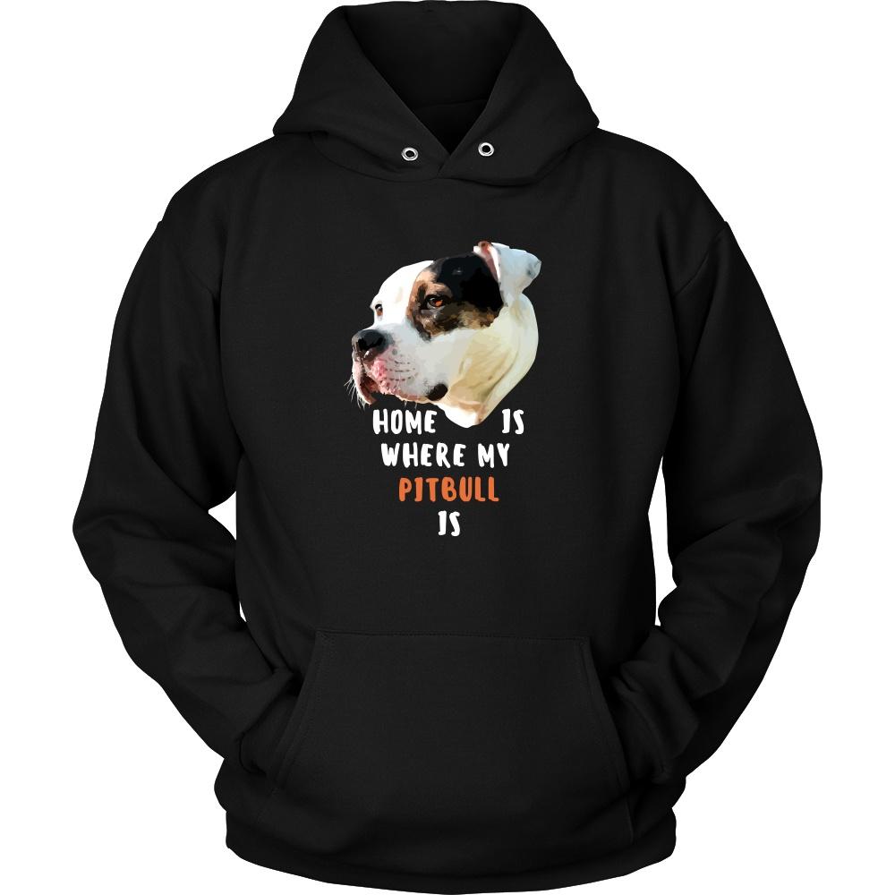 Vet T Shirt - Home is where my Pitbull is Dogs Ver .2-T-shirt-Teelime | shirts-hoodies-mugs