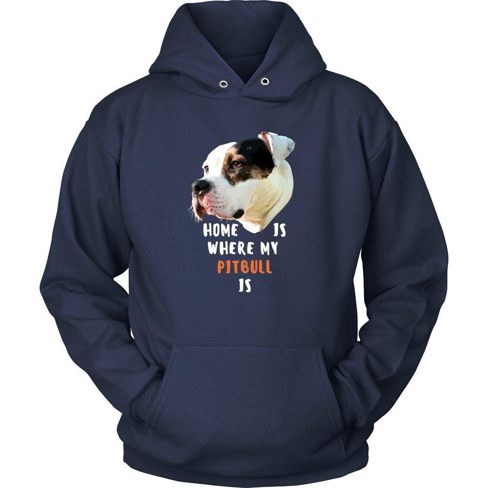 Vet T Shirt - Home is where my Pitbull is Dogs Ver .2-T-shirt-Teelime | shirts-hoodies-mugs