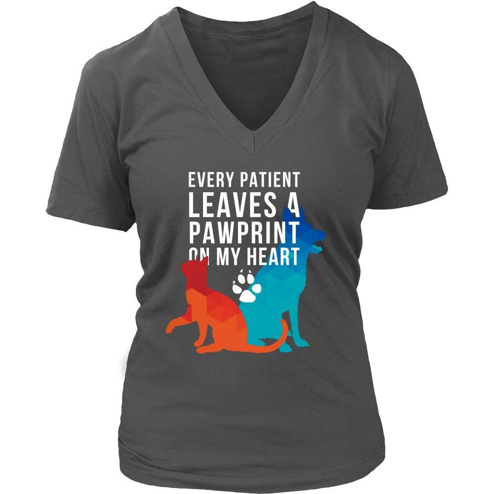 Vet T Shirts - Every Patient Leaves A Pawprint VCA Seaside Staff-T-shirt-Teelime | shirts-hoodies-mugs