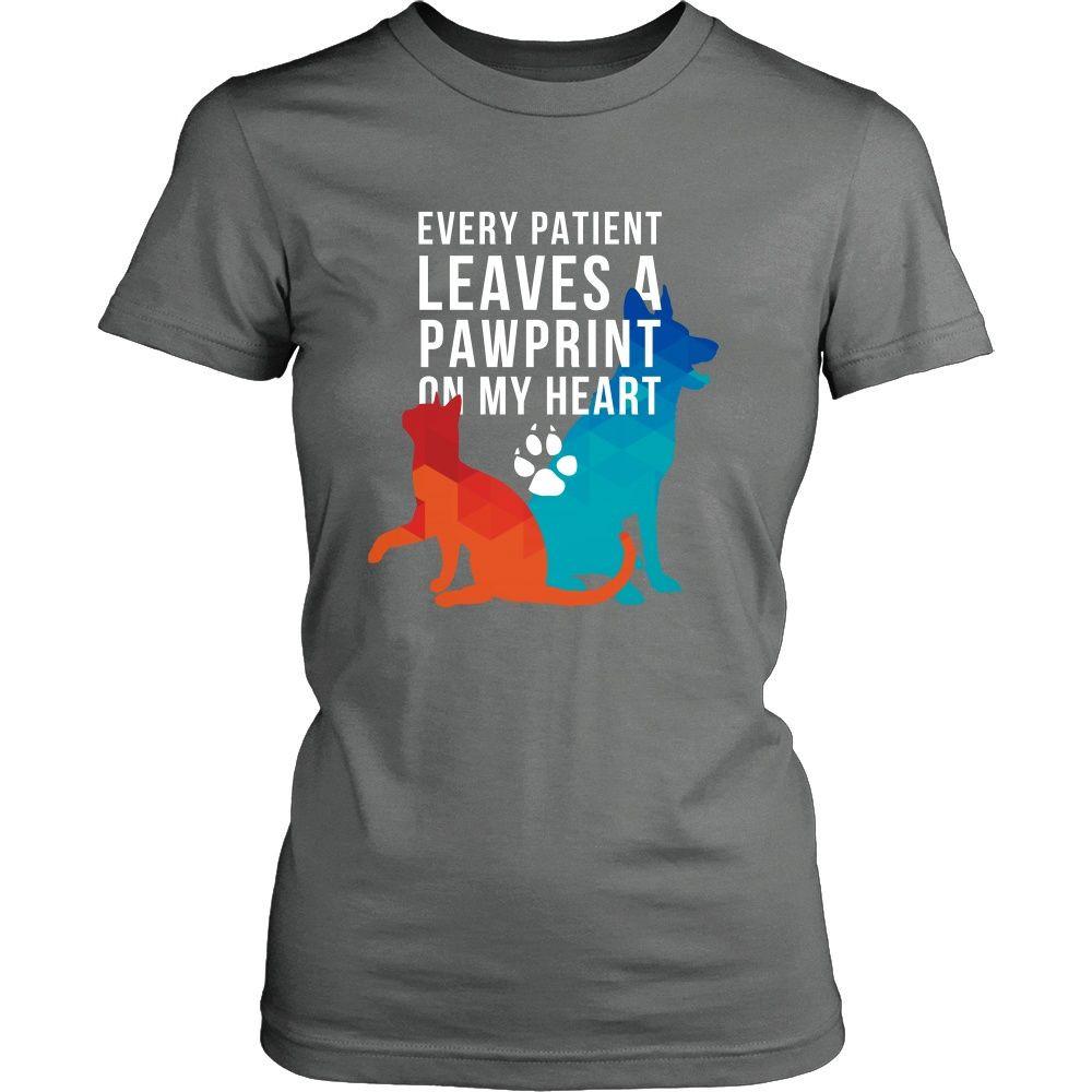 Vet T Shirts - Every Patient Leaves A Pawprint VCA Seaside Staff-T-shirt-Teelime | shirts-hoodies-mugs