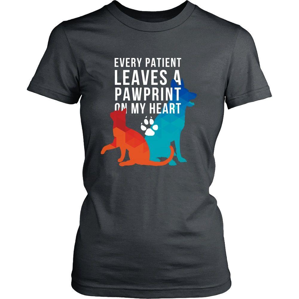 Vet T Shirts - Every Patient Leaves A Pawprint VCA Seaside Staff-T-shirt-Teelime | shirts-hoodies-mugs