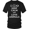 Vet Tech T Shirt - Keep calm and Love animals-T-shirt-Teelime | shirts-hoodies-mugs