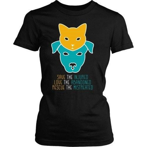 Vet Tech T Shirt - Save the Injured, Love the abandoned, Rescue the mistreated-T-shirt-Teelime | shirts-hoodies-mugs