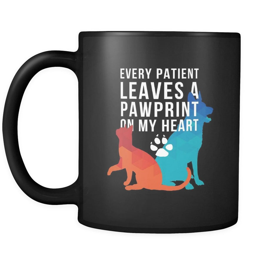 Veterinary Mug - Every patient leaves a footprint-Drinkware-Teelime | shirts-hoodies-mugs