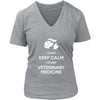 Veterinary T Shirt - I can't keep calm I study Veterinary Medicine-T-shirt-Teelime | shirts-hoodies-mugs