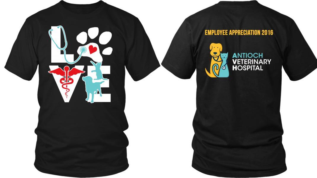 Veterinary T shirts - Love Еmployee Appreciation 2016 Antioch Veterinary Hospital-T-shirt-Teelime | shirts-hoodies-mugs