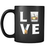 Whiskey - LOVE Whiskey - 11oz Black Mug-Drinkware-Teelime | shirts-hoodies-mugs