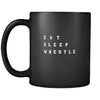 Wrestling eat sleep wrestle 11oz Black Mug-Drinkware-Teelime | shirts-hoodies-mugs