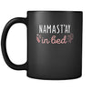 Yoga Namast'ay in bed 11oz Black Mug-Drinkware-Teelime | shirts-hoodies-mugs