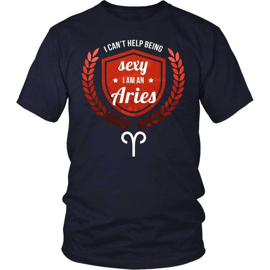 Zodiac T Shirt - I can't help being sexy I am an Aries-T-shirt-Teelime | shirts-hoodies-mugs