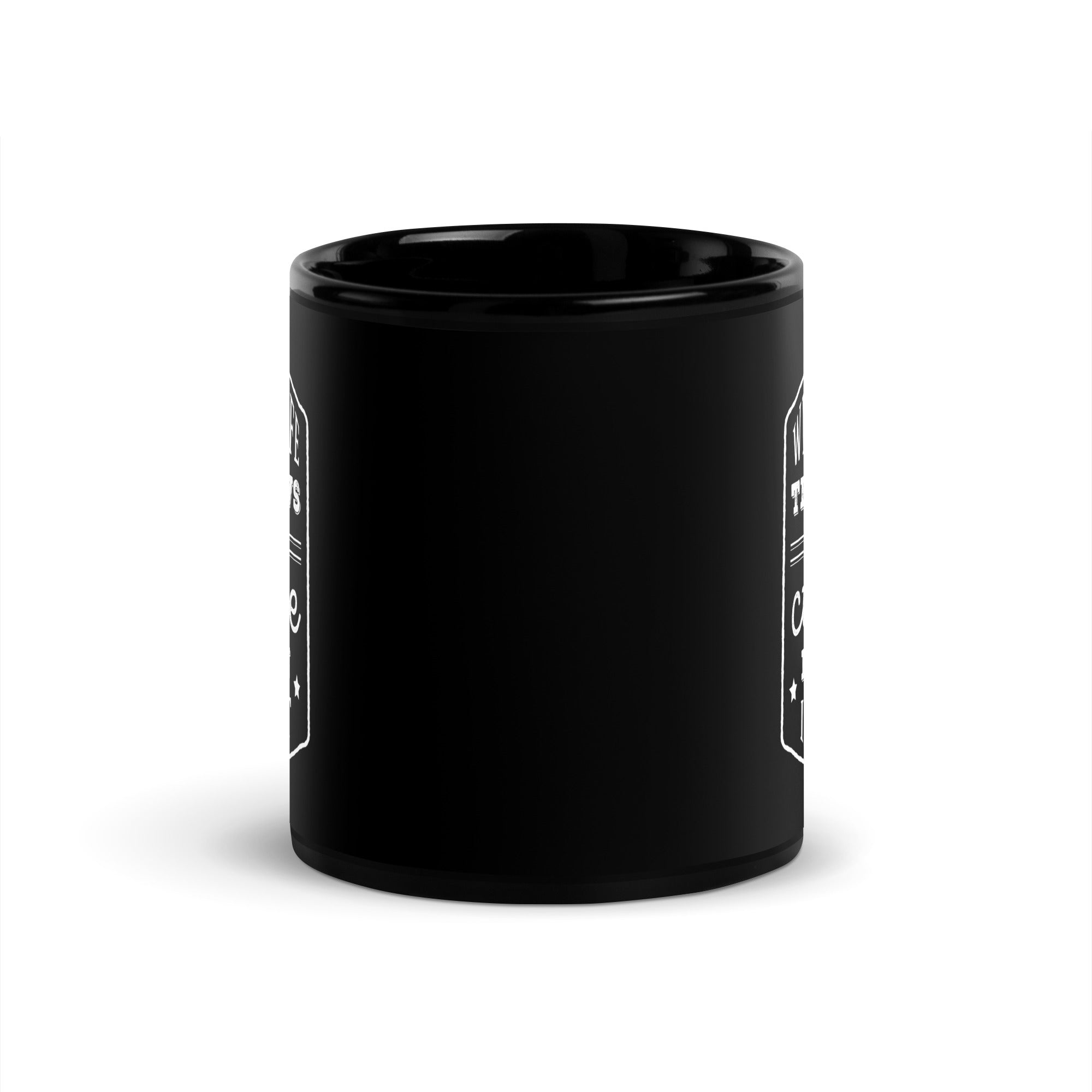 Motorcycle When life throws you a curve lean into it Black Glossy Mug-Teelime | shirts-hoodies-mugs