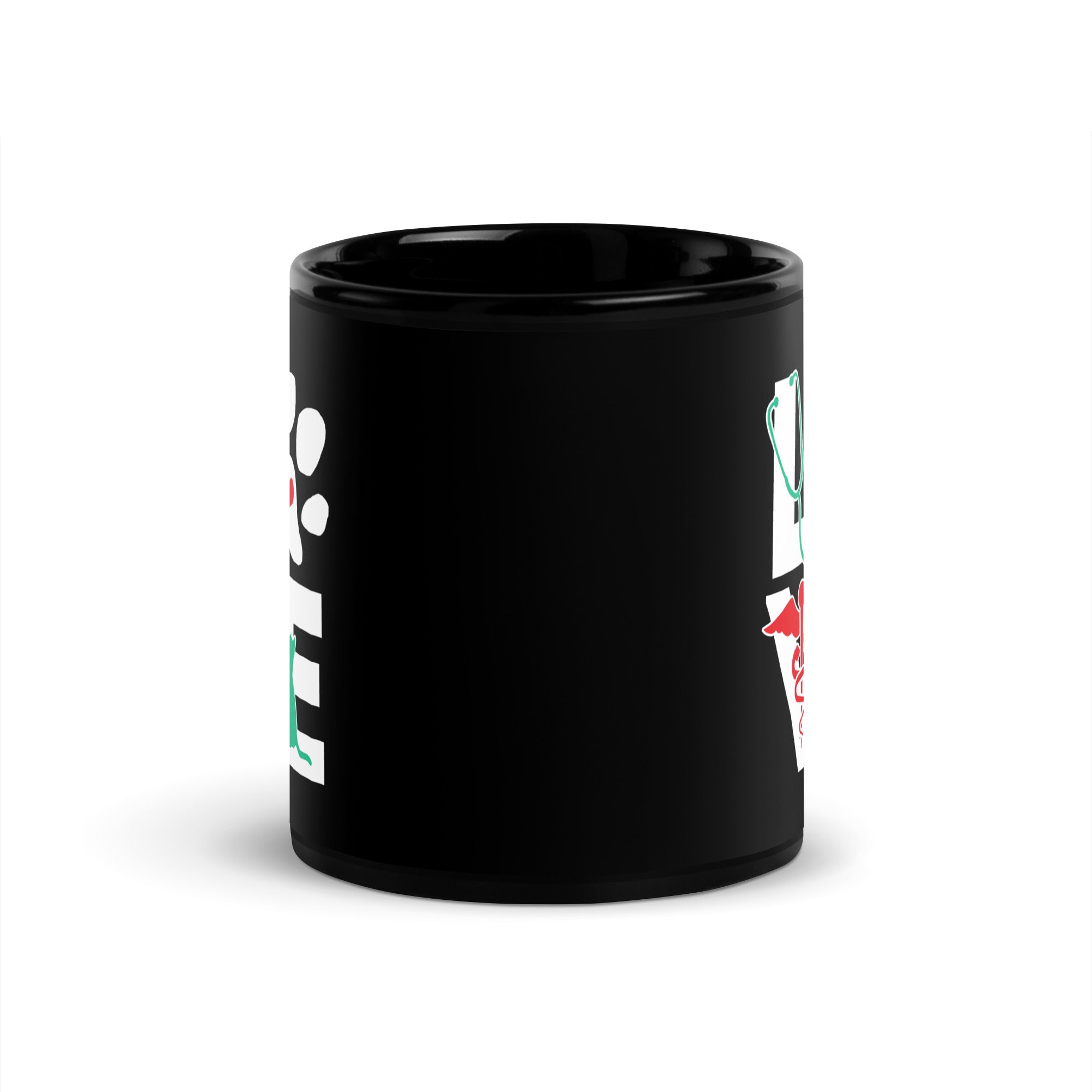 Love Cat Black Glossy Mug-Teelime | shirts-hoodies-mugs