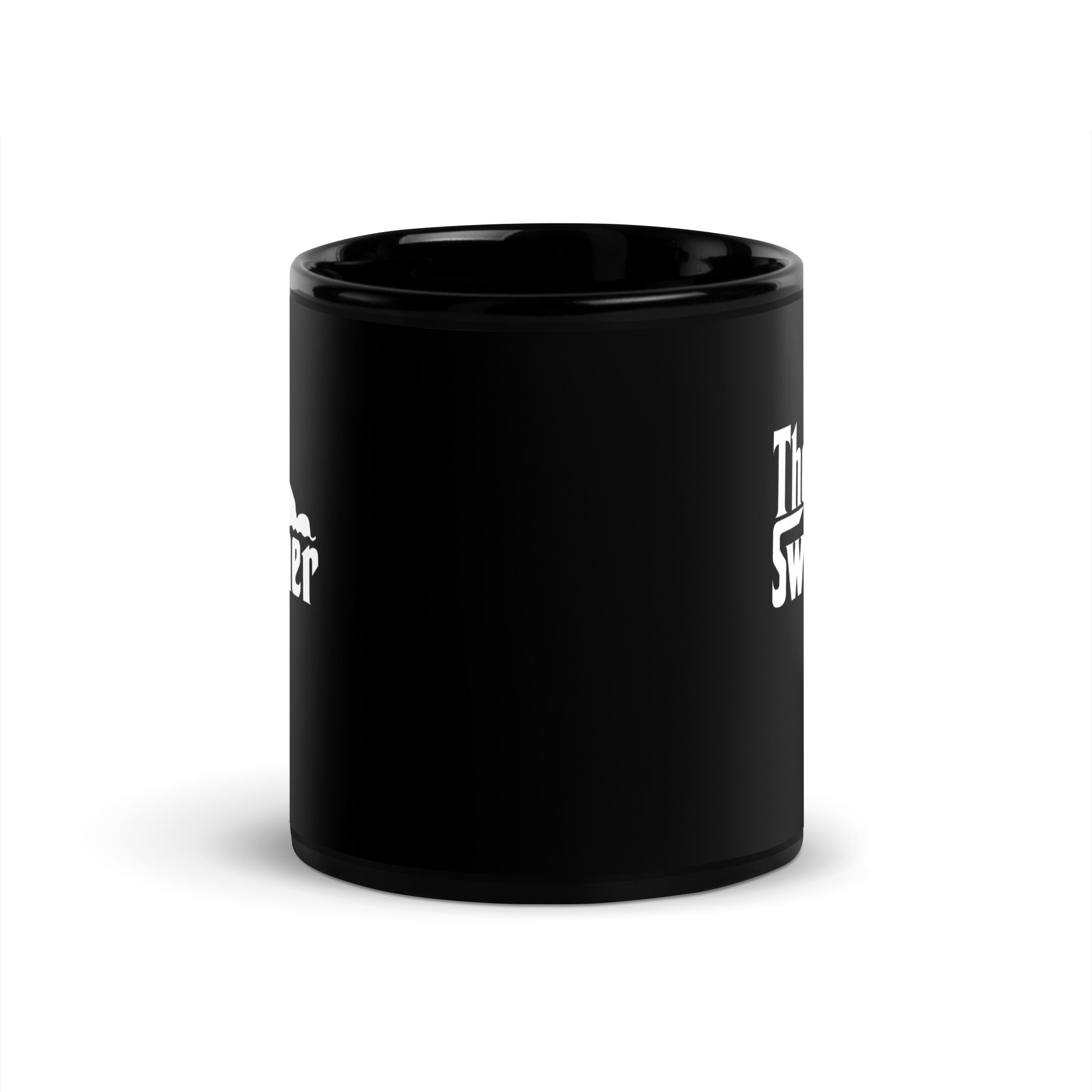 The Swimmer Black Glossy Mug-Teelime | shirts-hoodies-mugs