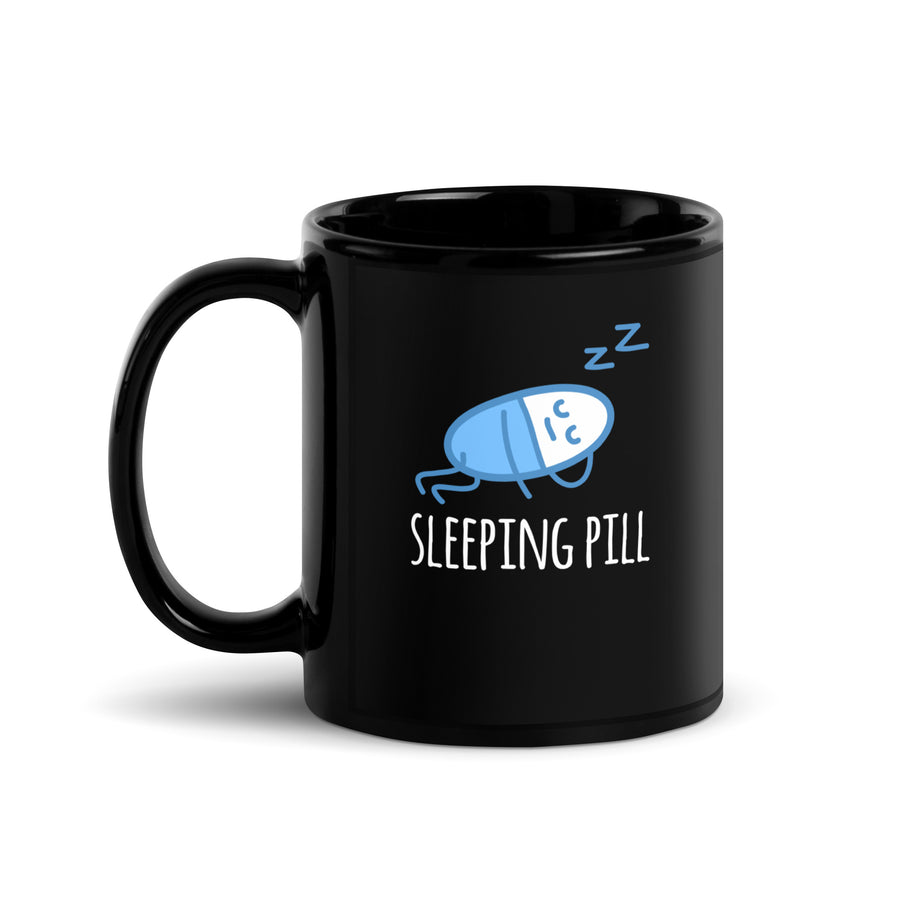 Pharmacist Sleeping pill Black Glossy Mug-Teelime | shirts-hoodies-mugs