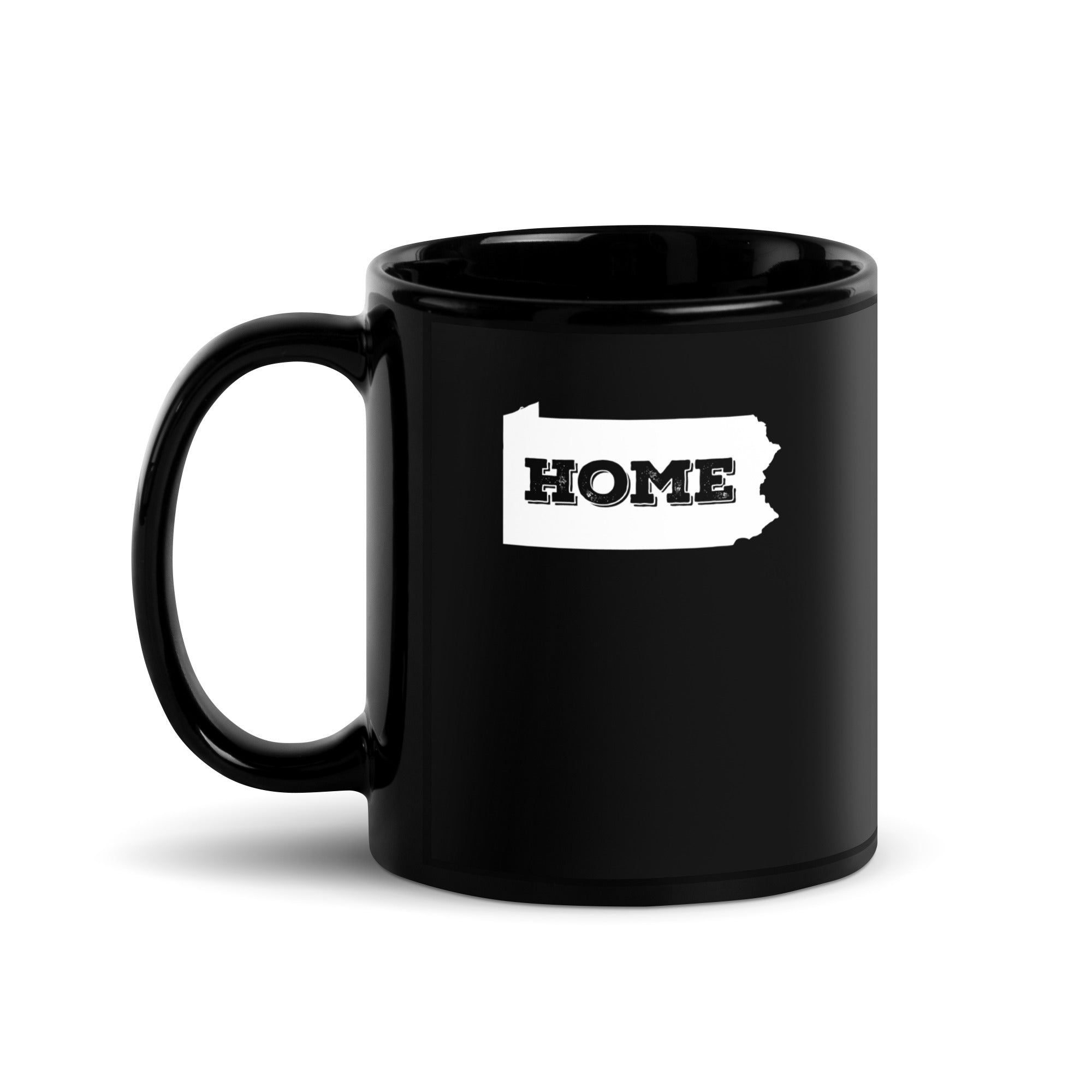 Pennsylvania Home Black Glossy Mug-Teelime | shirts-hoodies-mugs